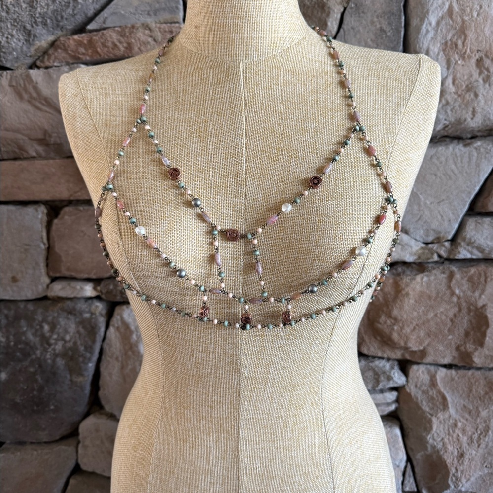New🌟Free People-Elegant Beaded Body Chain Jewelry